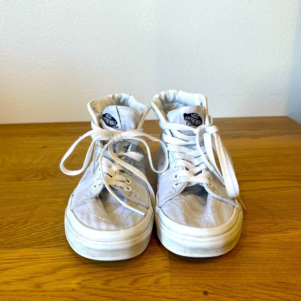 Vans Sk8-Hi High-Top Sneakers – White – Size 5
